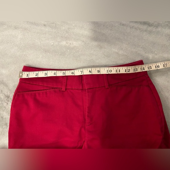 Dockers Size 4P Pink Ideal Fit Cropped Capri Chino Pants Cotton Blend Stretch - Picture 10 of 11